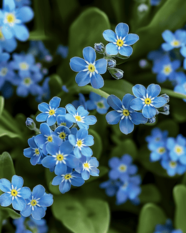 Semillas de nomeolvides Blue Ball Myosotis Alpestris bienal