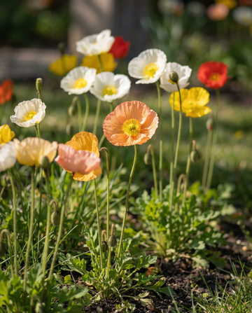 Island Poppy Mix (Papaver nudicaule) – semillas de flor bienal de SeedsChoice