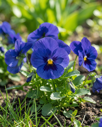 Pensamiento Ullswater (Viola wittrockiana) – semillas de flor bienal de SeedsChoice