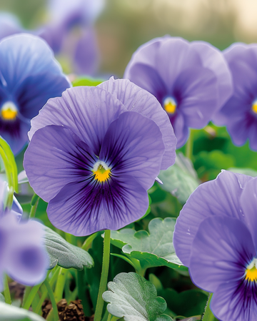 Sementes de amor-perfeito Celestial (Viola wittrockiana) – flor bienal