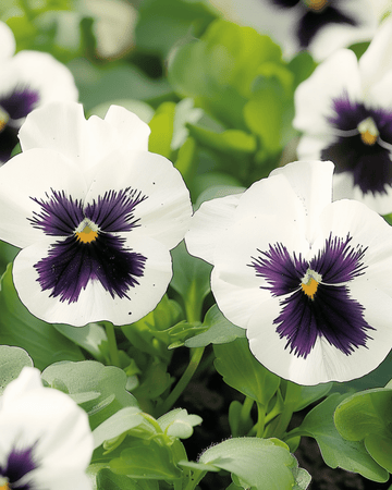 Sementes de amor-perfeito Silverbride (Viola wittrockiana) – flor bienal