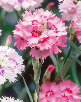 Semillas de clavelina Garden Pinks Dianthus plumarius mezcla perenne Spring Beauty
