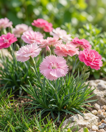 Clavelina Spring Beauty (Dianthus plumarius) – semillas de mezcla perenne de SeedsChoice