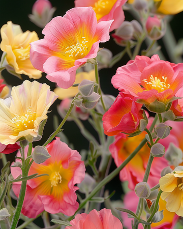 Semillas de Rock Rose de colores mixtos (Helianthemum mutabile) – mezcla perenne
