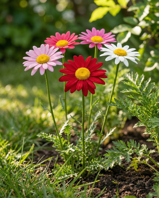 Pyrethrum Robinsons Giants (Tanacetum coccineum) – sementes de mistura perene da SeedsChoice