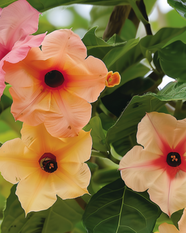 Semillas de ojo de poeta Thunbergia Alata mezcla perenne African Sunset