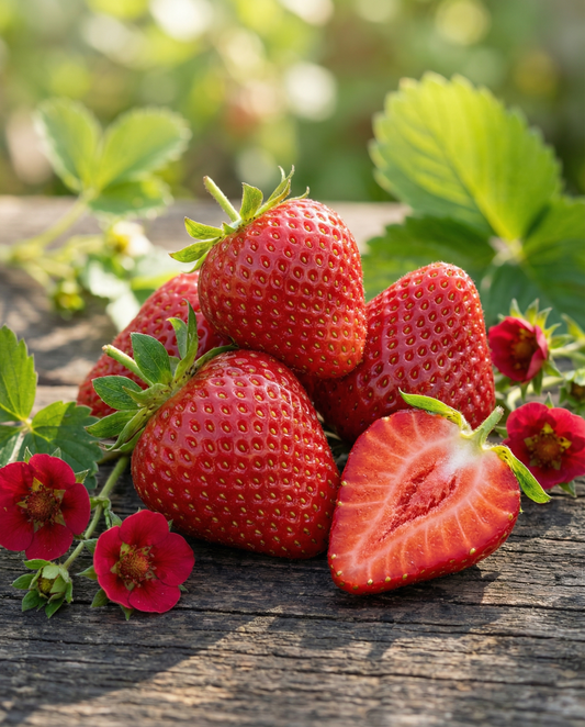 Morango Ruby Ann F1 (Fragaria ananassa) – sementes perenes da SeedsChoice