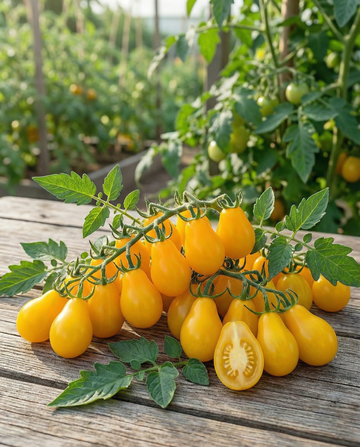 Tomate-cereja pera amarelo (Solanum lycopersicum) – sementes de hortaliça anual da SeedsChoice