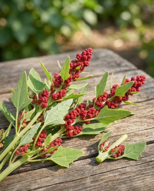Espinafre-morango (Chenopodium capitatum) – sementes de vegetal anual da SeedsChoice