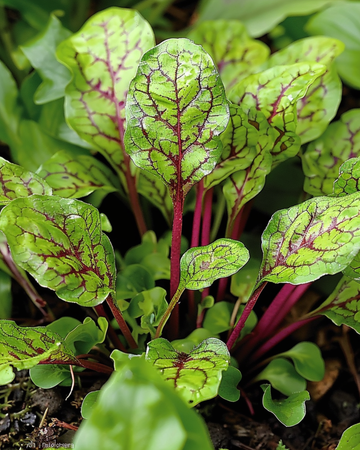 Semillas de acedera de venas rojas (Rumex sanguineus) – hierba perenne