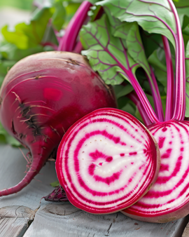 Semillas de remolacha Chioggia Beta Vulgaris variedad anual