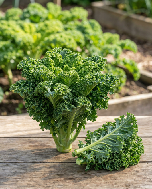 Couve Frisada Westlandse Herfst Late (Brassica oleracea) – sementes de vegetal anual da SeedsChoice