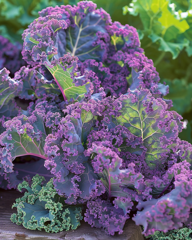 Sementes de couve frisada Scarlet Purple (Brassica oleracea) – vegetal anual