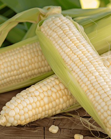 Semillas de maíz dulce Glacial White (Zea mays) – anual