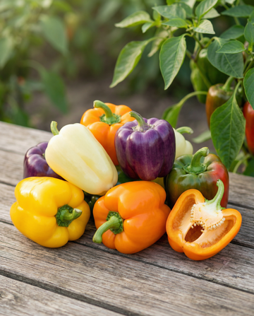 Pimiento dulce 5 Colour Mix (Capsicum annuum) – semillas de hortaliza anual de SeedsChoice