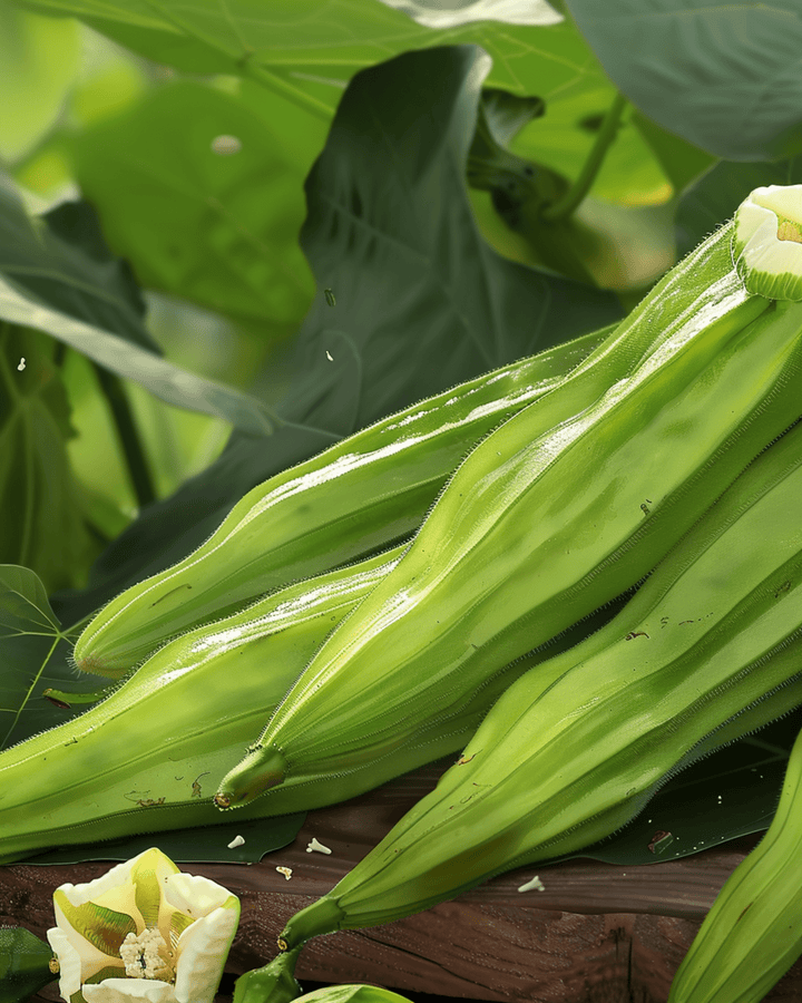 Semillas de okra Clemson Spineless (Abelmoschus esculentus) – hortaliza anual