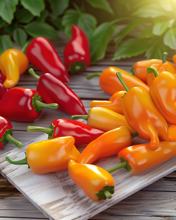 Semillas de pimiento snack dulce Mix (Capsicum annuum) – hortaliza anual