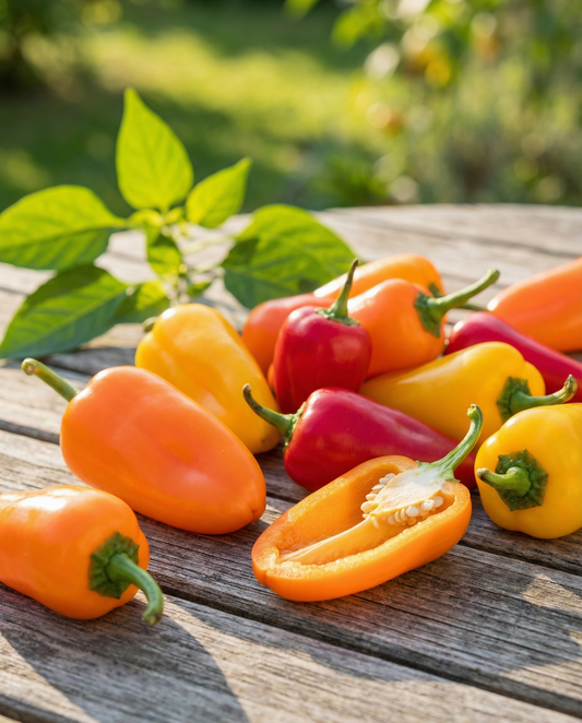 Sementes de pimento doce para petiscar Mix (Capsicum annuum) – vegetal anual da SeedsChoice