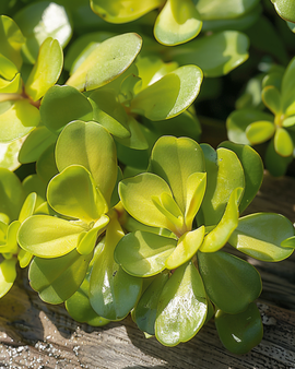 Semillas de verdolaga Portulaca oleracea amarilla variedad vegetal anual
