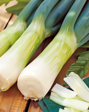 Sementes de alho-francês Bluegreen Winter (Allium porrum) – hortaliça anual
