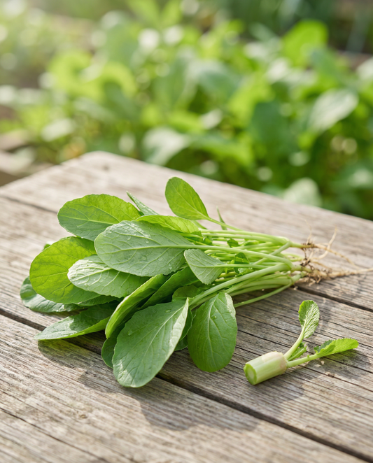 Hojas de nabo (Brassica rapa) – semillas de hortaliza anual de SeedsChoice