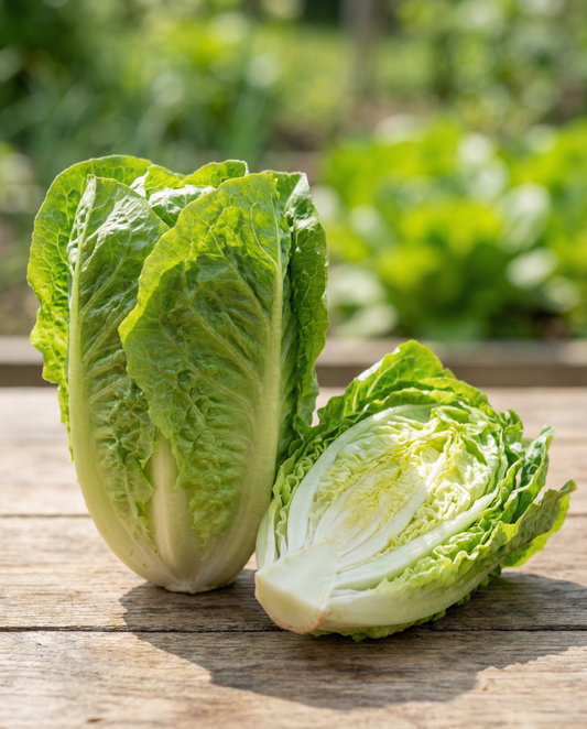 Alface-romana Blanke Zelfsluitende (Lactuca sativa) – sementes de hortícola anual da SeedsChoice