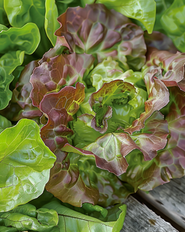 Semillas de lechuga Merveille Des Quatre Saisons Lactuca sativa anual