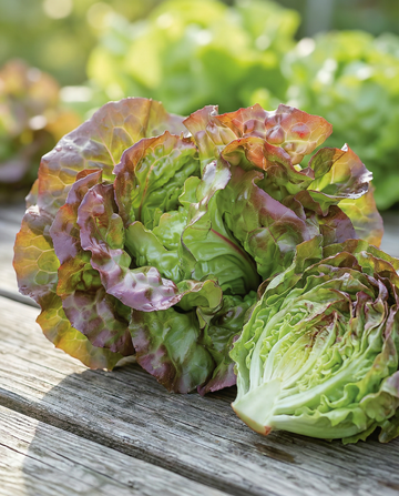 Alface Merveille Des Quatre Saisons (Lactuca sativa) – sementes de legume anual da SeedsChoice