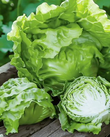 Sementes de alface iceberg Great Lakes 118 Cabeças Crocantes (Lactuca sativa) – vegetal anual
