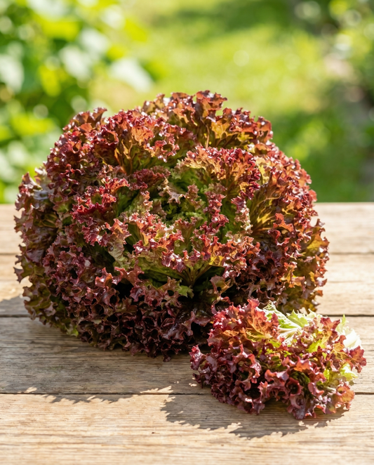 Lechuga Lollo Rossa de hoja roja (Lactuca sativa) – semillas de hortaliza anual de SeedsChoice