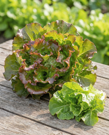 Lechuga de hoja Amerikaanse Roodrand (Lactuca sativa) – semillas de hortaliza anual de SeedsChoice