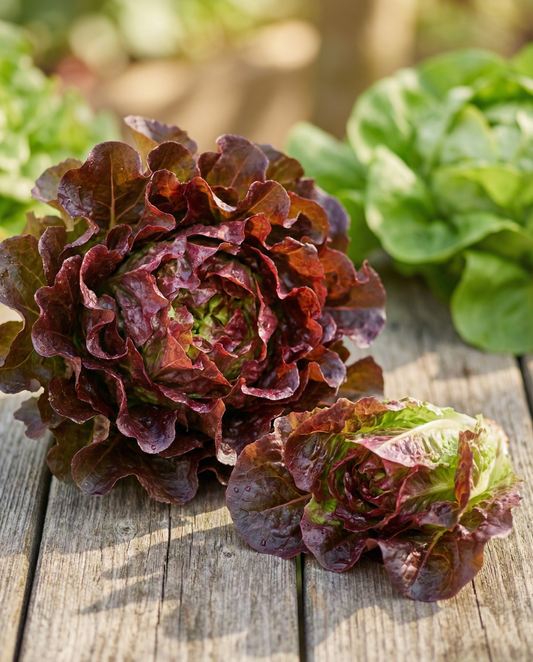 Semillas de lechuga de hoja Red Salad Bowl (Lactuca sativa) – verdura anual de SeedsChoice