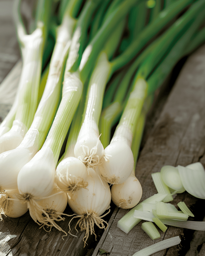 Semillas de cebolleta White Lisbon de primavera (Allium cepa) – hortaliza anual