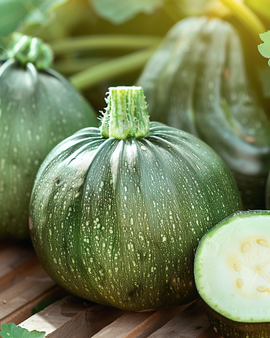 Sementes de Zucchini Di Nizza Cucurbita pepo – abóbora de verão anual