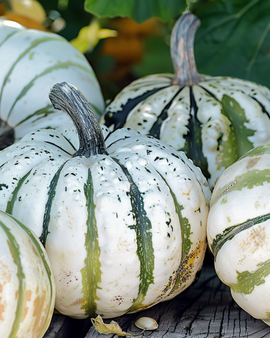 Semillas de calabaza Sweet Dumpling Cucurbita pepo, variedad anual