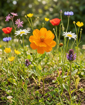 Mistura de flores silvestres 50 g cobertura 25 m² (Linum usitatissimum) – sementes de flor anual da SeedsChoice