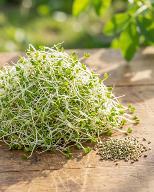 Alfalfa para germinar 250 g (Medicago sativa) – semillas orgánicas para brotar de SeedsChoice