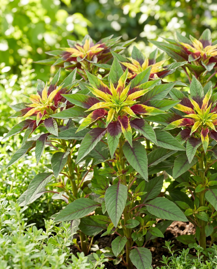 40 cm de sementes (Amaranthus tricolor) – anual