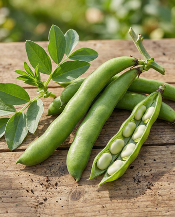 Sementes de fava Meteor 100g (Vicia faba) – vegetal anual da SeedsChoice