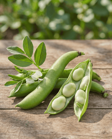 Haba Threefold White 100g (Vicia faba) – semillas de hortaliza anual de SeedsChoice