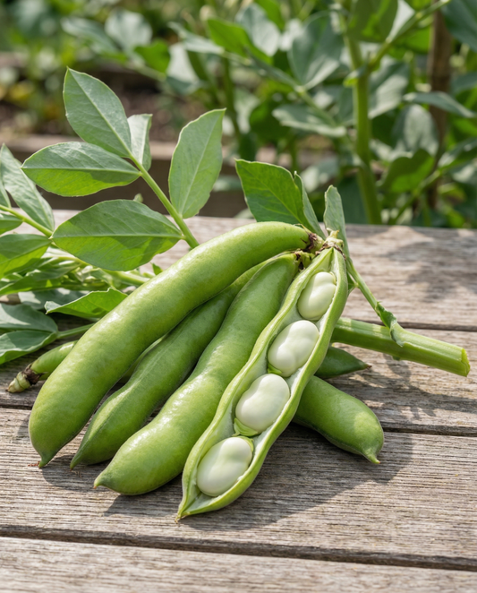 Sementes de fava Meteor 250g (Vicia faba) – vegetal anual da SeedsChoice