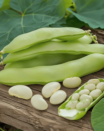 Semillas de haba Threefold White (Vicia faba) – hortaliza anual