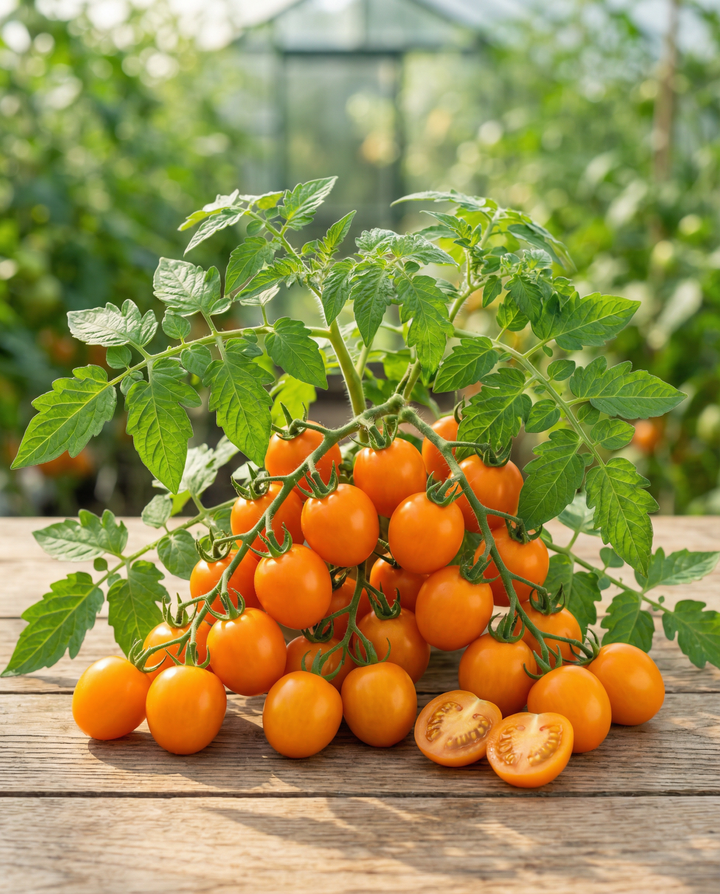 Sementes de Tomate Snack Ormato (Solanum lycopersicum) – hortaliça anual biológica