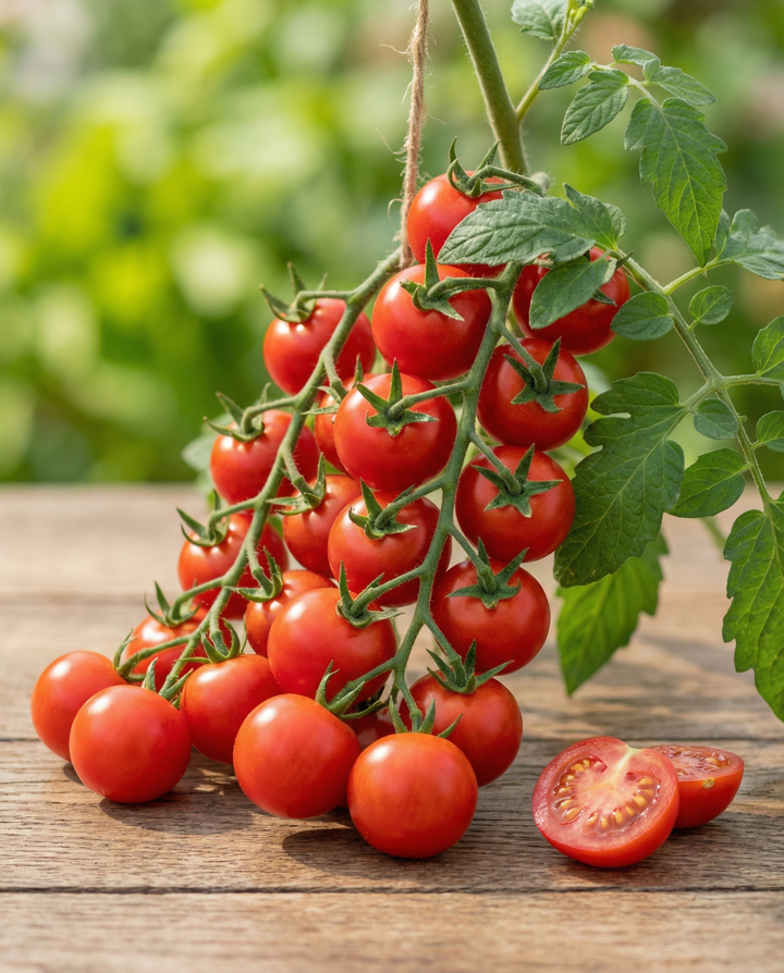 Sementes biológicas de tomate-cereja Gardener's Delight (Solanum lycopersicum) – legume anual
