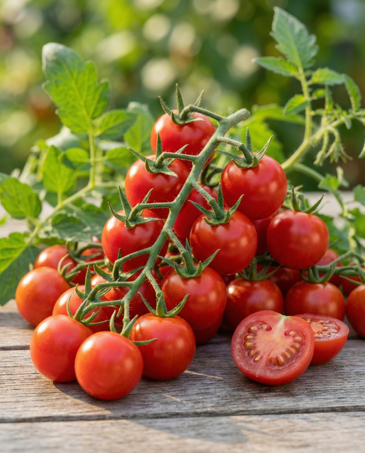 Tomate-cereja Gardener's Delight (Solanum lycopersicum) – sementes biológicas de legume anual da SeedsChoice