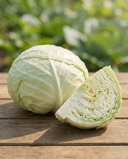 Couve branca chata Spring Salute F1 (Brassica oleracea) – sementes de hortaliça anual da SeedsChoice