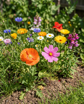 Friendly Flowers Seeds mezcla de flores anuales de porte bajo 25 M2
