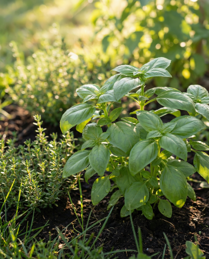 Semillas de albahaca dulce y tomillo de invierno (Ocimum basilicum) – kit de cultivo