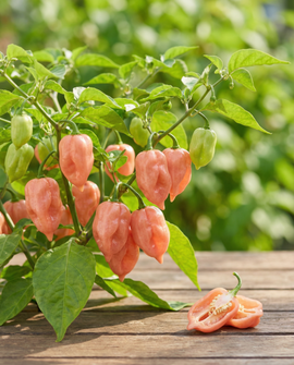 Sementes de Pimento Habanero Rosa Capsicum Chinense Anual