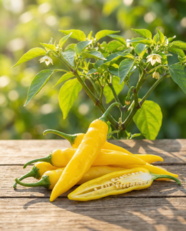 Sementes de Pimento Hot Lemon Drop Variedade de Hortaliça Capsicum Baccatum